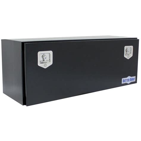 black powder coat steel universal underbody truck tool box|buyers products truck boxes.